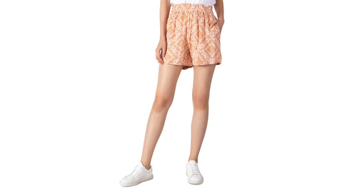 Black Tape Womens Smocked Waist Shorts